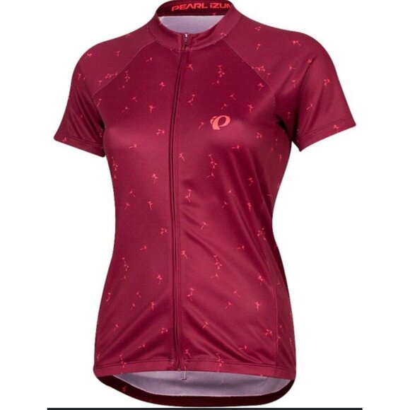 Pearl Izumi Womens XL Beet Red Cycling Jersey Top Short Sleeve Select Escape Zip - Picture 1 of 10